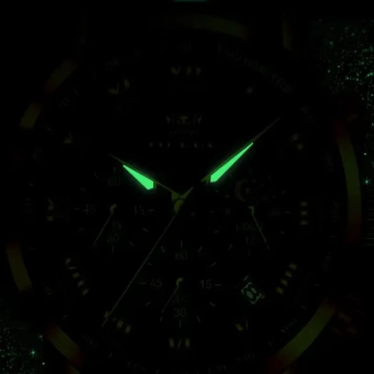 3352 OliveZ নতুন ডিজাইনের পুরুষদের জন্য ঘড়ি FULL GOLDEN