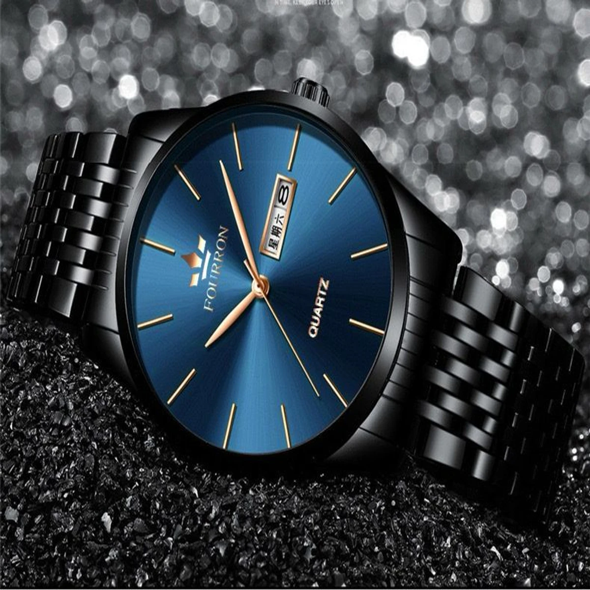 FNMIX5 নতুন ডিজাইনের পুরুষদের জন্য ঘড়ি BLACK BLUE