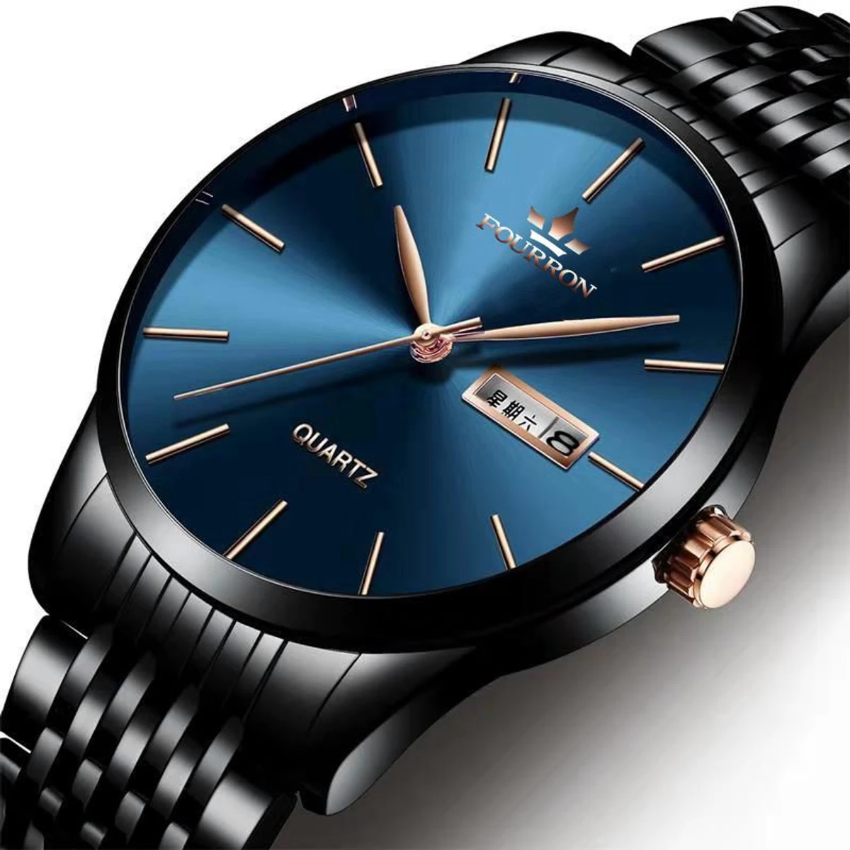 FNMIX5 নতুন ডিজাইনের পুরুষদের জন্য ঘড়ি BLACK BLUE