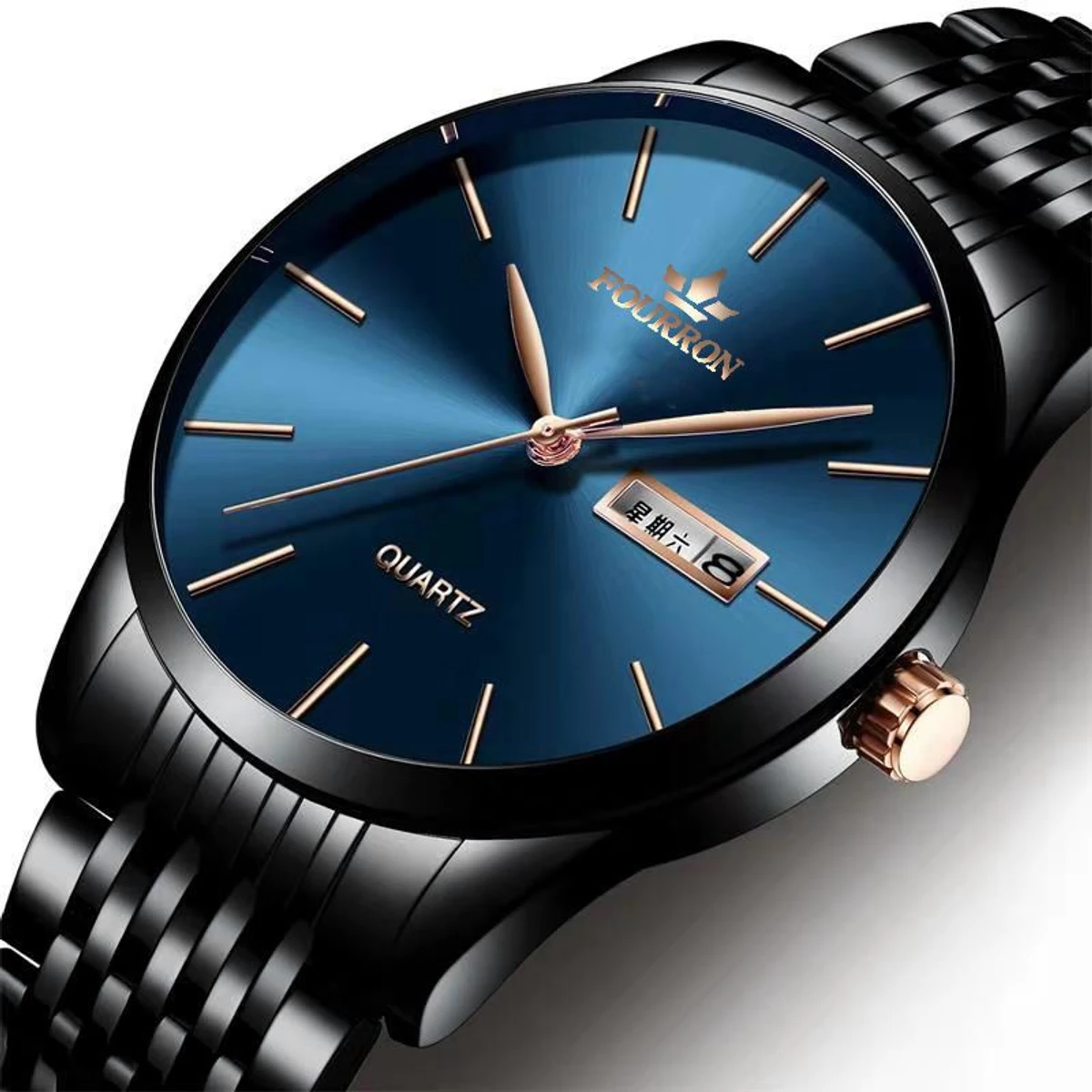 FNMIX5 নতুন ডিজাইনের পুরুষদের জন্য ঘড়ি BLACK BLUE