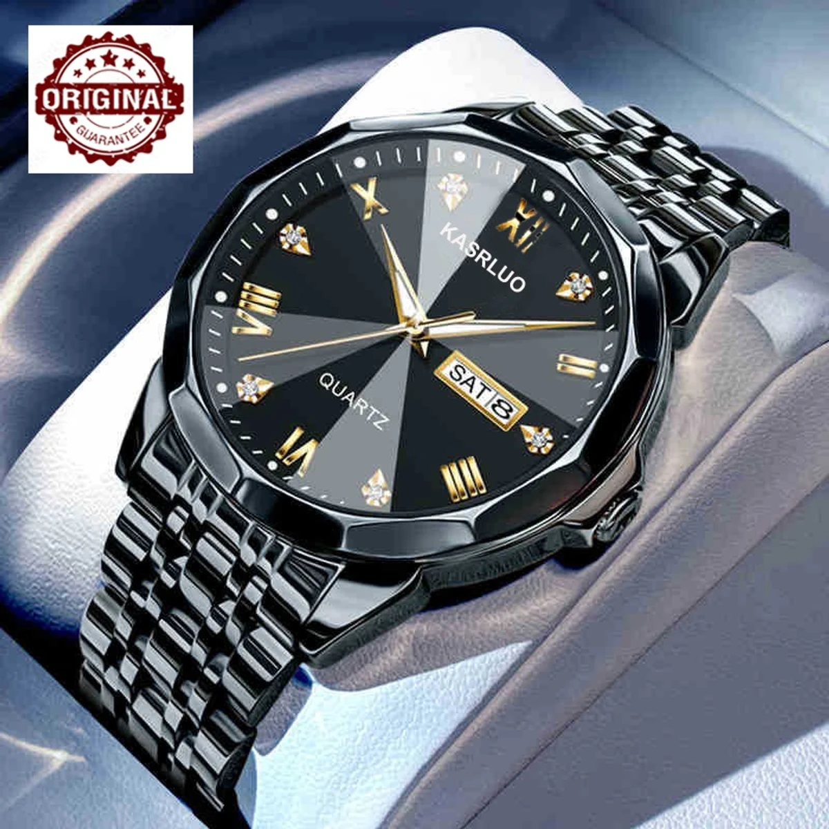 KASARUL PLUS নতুন ডিজাইনের পুরুষদের জন্য ঘড়ি BLACK