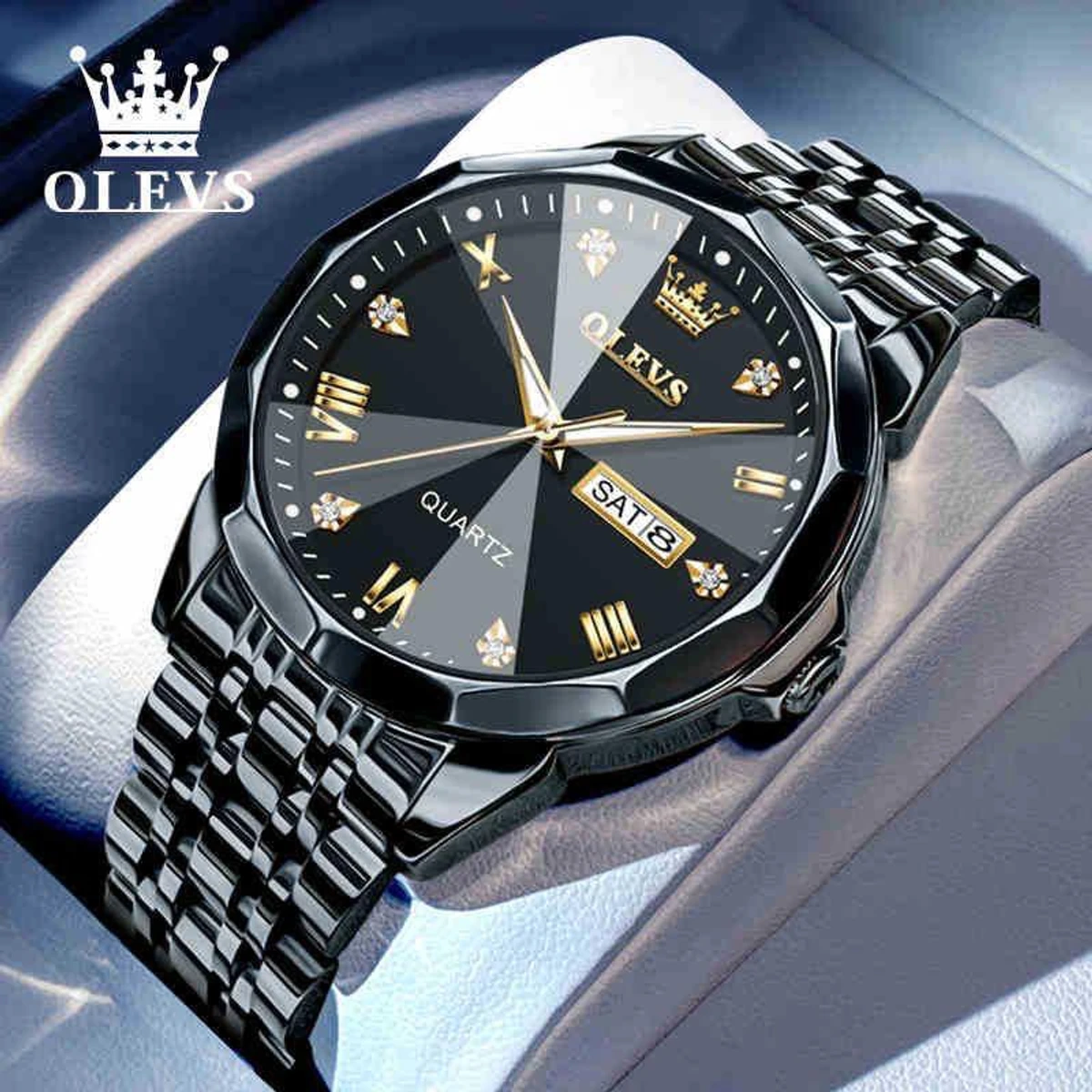 OliveZ নতুন ডিজাইনের পুরুষদের জন্য ঘড়ি BLACK